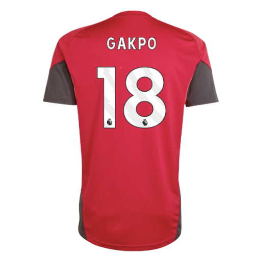 2025-2026 Liverpool Training Jersey (Strawberry Red) (Gakpo 18)