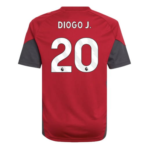 2025-2026 Liverpool Training Jersey (Strawberry Red) - Kids (Diogo J. 20)