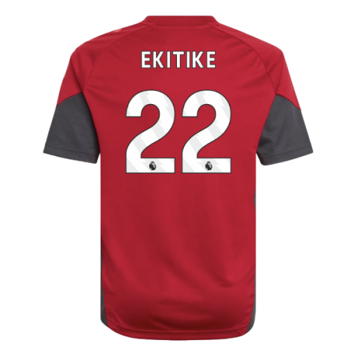 2025-2026 Liverpool Training Jersey (Strawberry Red) - Kids (Ekitike 22)