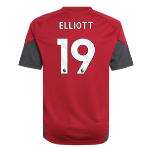 2025-2026 Liverpool Training Jersey (Strawberry Red) - Kids (Elliott 19)
