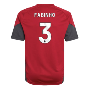 2025-2026 Liverpool Training Jersey (Strawberry Red) - Kids (Fabinho 3)