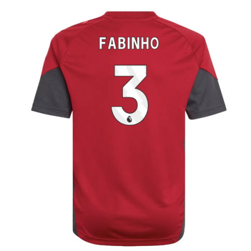 2025-2026 Liverpool Training Jersey (Strawberry Red) - Kids (Fabinho 3)