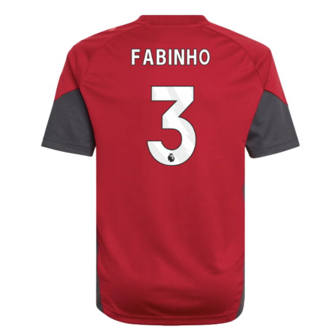 2025-2026 Liverpool Training Jersey (Strawberry Red) - Kids (Fabinho 3)