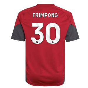 2025-2026 Liverpool Training Jersey (Strawberry Red) - Kids (Frimpong 30)