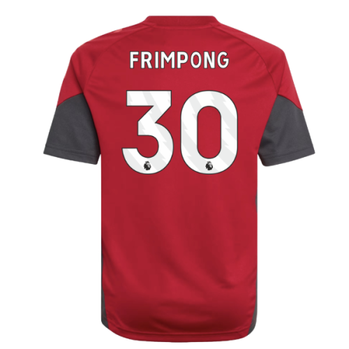2025-2026 Liverpool Training Jersey (Strawberry Red) - Kids (Frimpong 30)