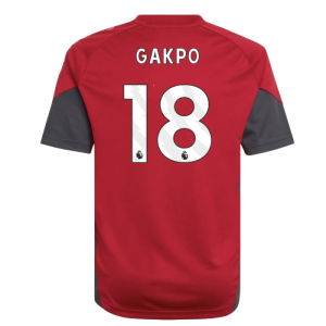 2025-2026 Liverpool Training Jersey (Strawberry Red) - Kids (Gakpo 18)
