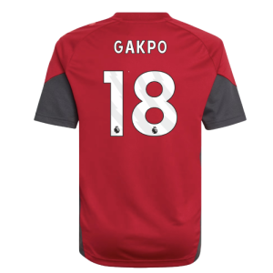 2025-2026 Liverpool Training Jersey (Strawberry Red) - Kids (Gakpo 18)