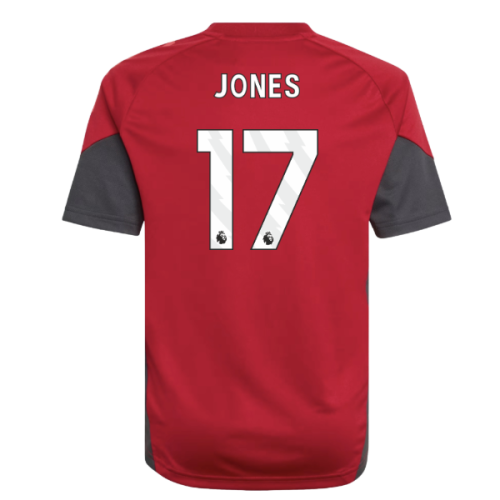 2025-2026 Liverpool Training Jersey (Strawberry Red) - Kids (Jones 17)