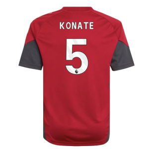 2025-2026 Liverpool Training Jersey (Strawberry Red) - Kids (Konate 5)