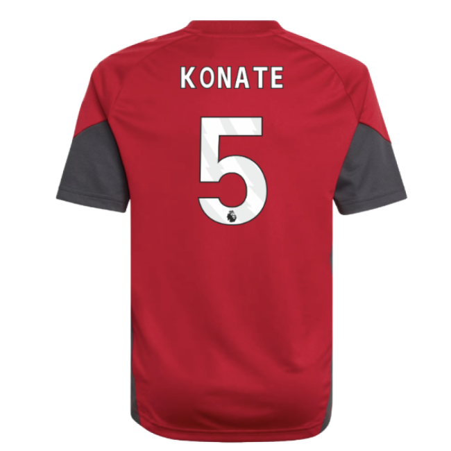 2025-2026 Liverpool Training Jersey (Strawberry Red) - Kids (Konate 5)