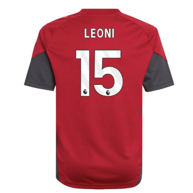 2025-2026 Liverpool Training Jersey (Strawberry Red) - Kids (Leoni 15)