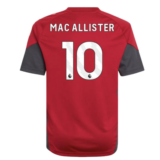 2025-2026 Liverpool Training Jersey (Strawberry Red) - Kids (Mac Allister 10)