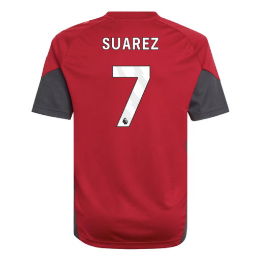 2025-2026 Liverpool Training Jersey (Strawberry Red) - Kids (Suarez 7)