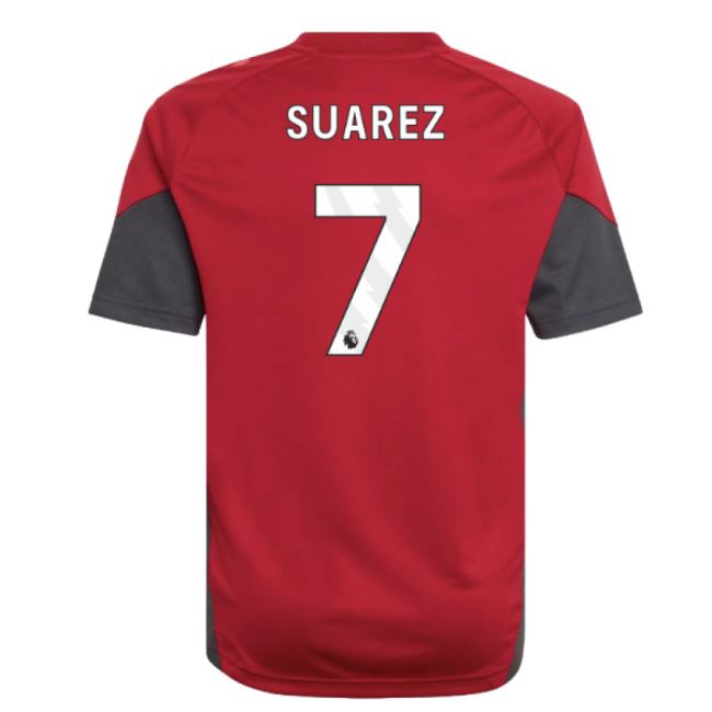 2025-2026 Liverpool Training Jersey (Strawberry Red) - Kids (Suarez 7)