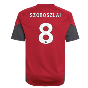 2025-2026 Liverpool Training Jersey (Strawberry Red) - Kids (Szoboszlai 8)