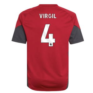 2025-2026 Liverpool Training Jersey (Strawberry Red) - Kids (Virgil 4)