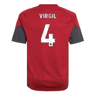 2025-2026 Liverpool Training Jersey (Strawberry Red) - Kids (Virgil 4)