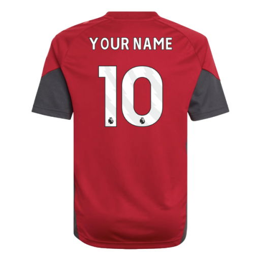 2025-2026 Liverpool Training Jersey (Strawberry Red) - Kids (Your Name)