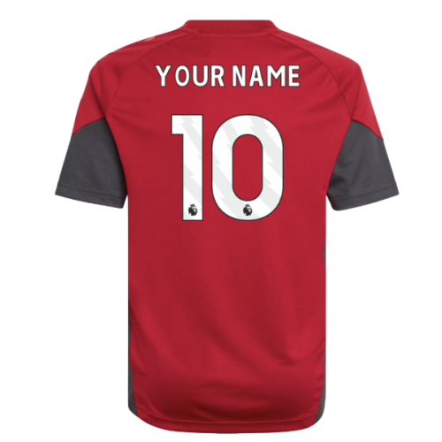2025-2026 Liverpool Training Jersey (Strawberry Red) - Kids (Your Name)