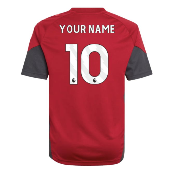2025-2026 Liverpool Training Jersey (Strawberry Red) - Kids (Your Name)