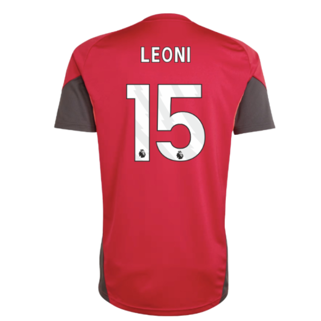 2025-2026 Liverpool Training Jersey (Strawberry Red) (Leoni 15)