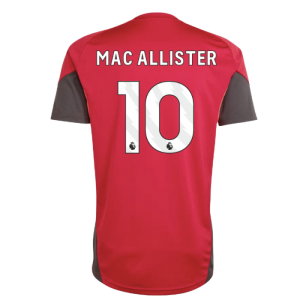 2025-2026 Liverpool Training Jersey (Strawberry Red) (Mac Allister 10)
