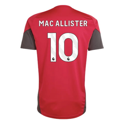 2025-2026 Liverpool Training Jersey (Strawberry Red) (Mac Allister 10)