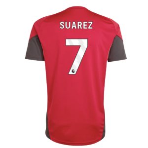 2025-2026 Liverpool Training Jersey (Strawberry Red) (Suarez 7)
