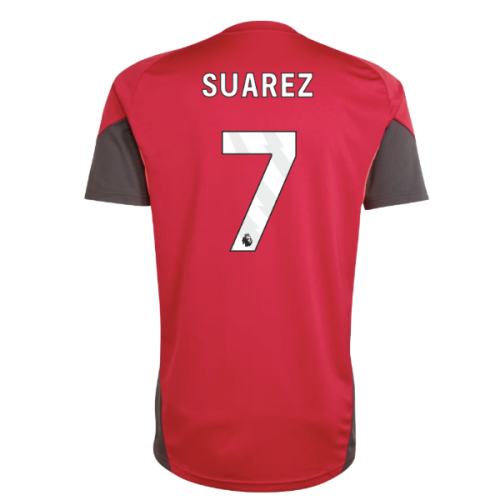 2025-2026 Liverpool Training Jersey (Strawberry Red) (Suarez 7)