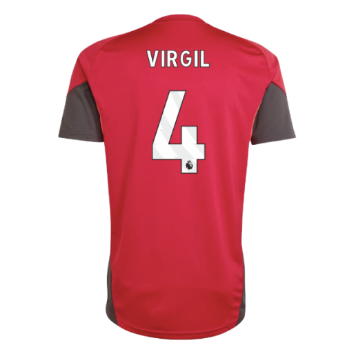 2025-2026 Liverpool Training Jersey (Strawberry Red) (Virgil 4)