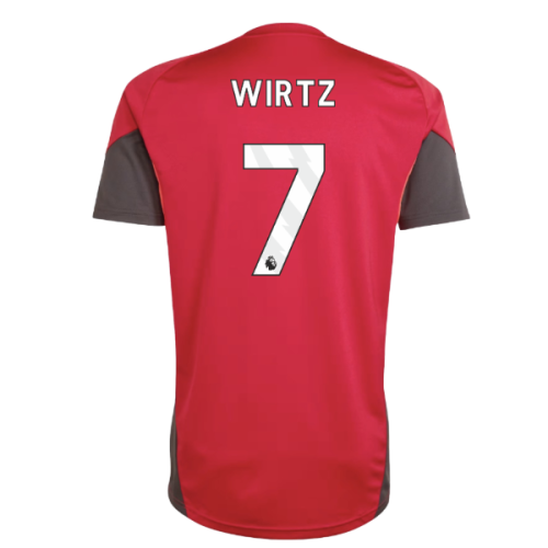 2025-2026 Liverpool Training Jersey (Strawberry Red) (Wirtz 7)
