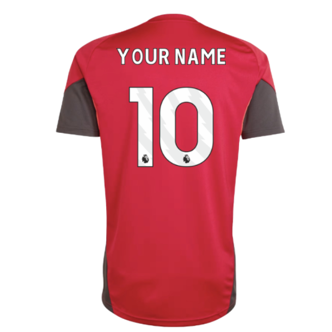 2025-2026 Liverpool Training Jersey (Strawberry Red) (Your Name)