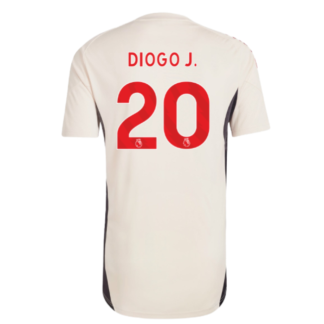 2025-2026 Liverpool Training Jersey (White) (Diogo J. 20)