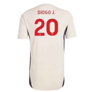 2025-2026 Liverpool Training Jersey (White) (Diogo J. 20)