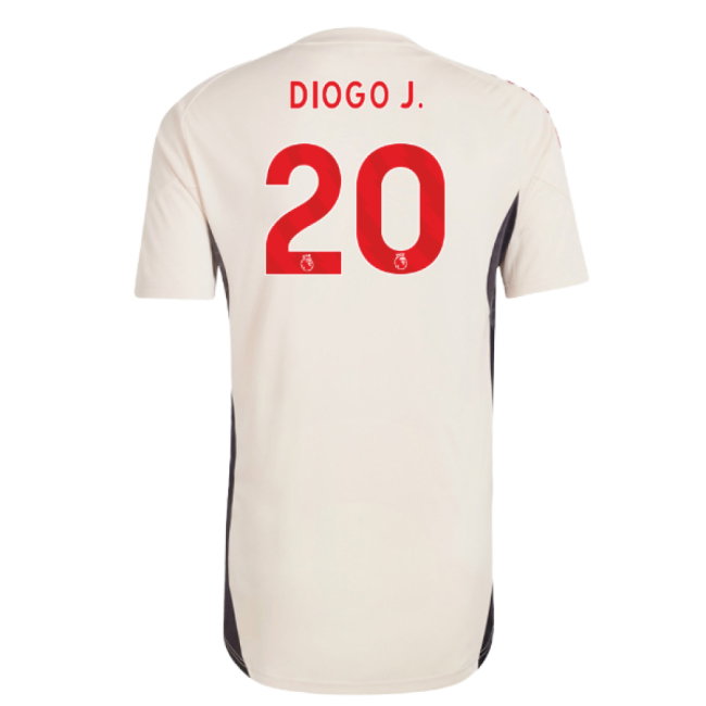2025-2026 Liverpool Training Jersey (White) (Diogo J. 20)