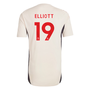 2025-2026 Liverpool Training Jersey (White) (Elliott 19)