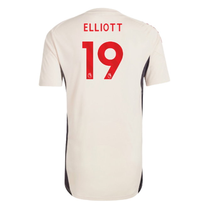 2025-2026 Liverpool Training Jersey (White) (Elliott 19)