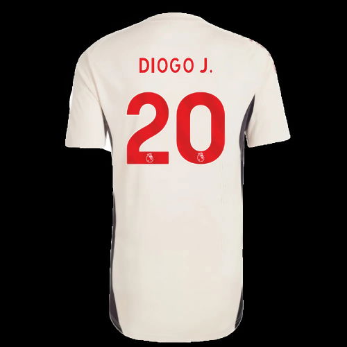 2025-2026 Liverpool Training Jersey (White) - Kids (Diogo J. 20)