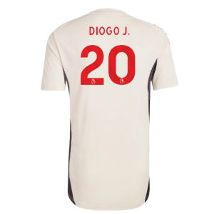 2025-2026 Liverpool Training Jersey (White) - Kids (Diogo J. 20)