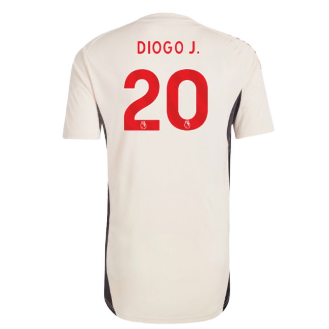 2025-2026 Liverpool Training Jersey (White) - Kids (Diogo J. 20)