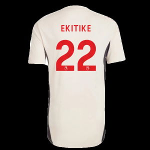 2025-2026 Liverpool Training Jersey (White) - Kids (Ekitike 22)