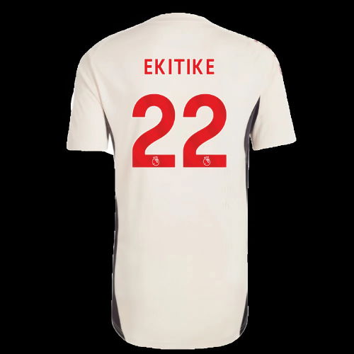 2025-2026 Liverpool Training Jersey (White) - Kids (Ekitike 22)
