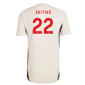 2025-2026 Liverpool Training Jersey (White) - Kids (Ekitike 22)