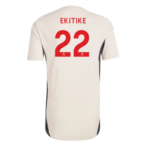 2025-2026 Liverpool Training Jersey (White) - Kids (Ekitike 22)