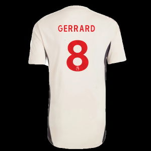 2025-2026 Liverpool Training Jersey (White) - Kids (Gerrard 8)
