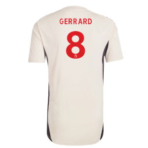 2025-2026 Liverpool Training Jersey (White) - Kids (Gerrard 8)