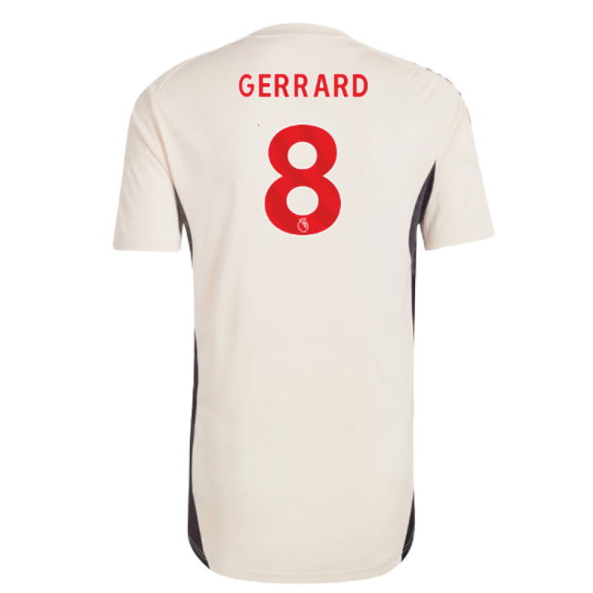 2025-2026 Liverpool Training Jersey (White) - Kids (Gerrard 8)