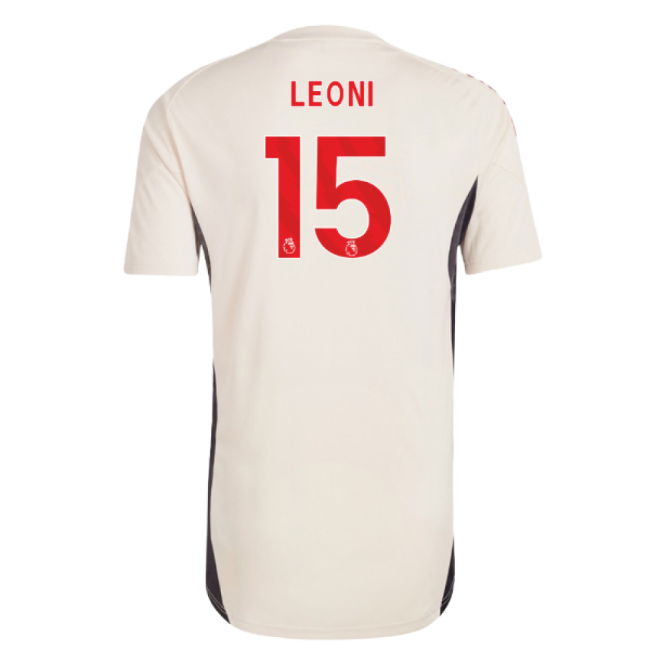 2025-2026 Liverpool Training Jersey (White) - Kids (Leoni 15)