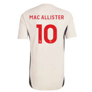 2025-2026 Liverpool Training Jersey (White) - Kids (Mac Allister 10)