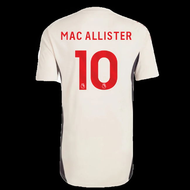 2025-2026 Liverpool Training Jersey (White) - Kids (Mac Allister 10)